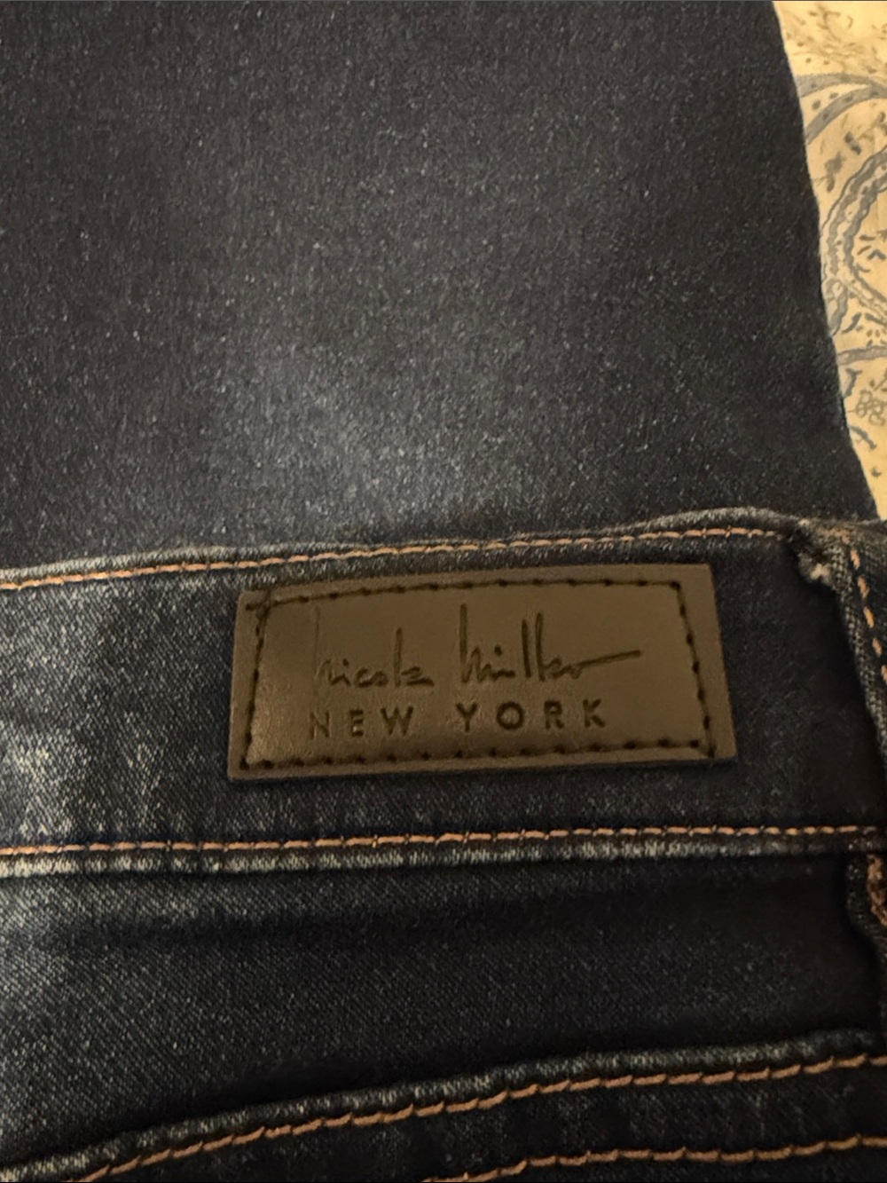 Nicole Miller Dark Blue Ankle Crop Jeans - Picture 6 of 6
